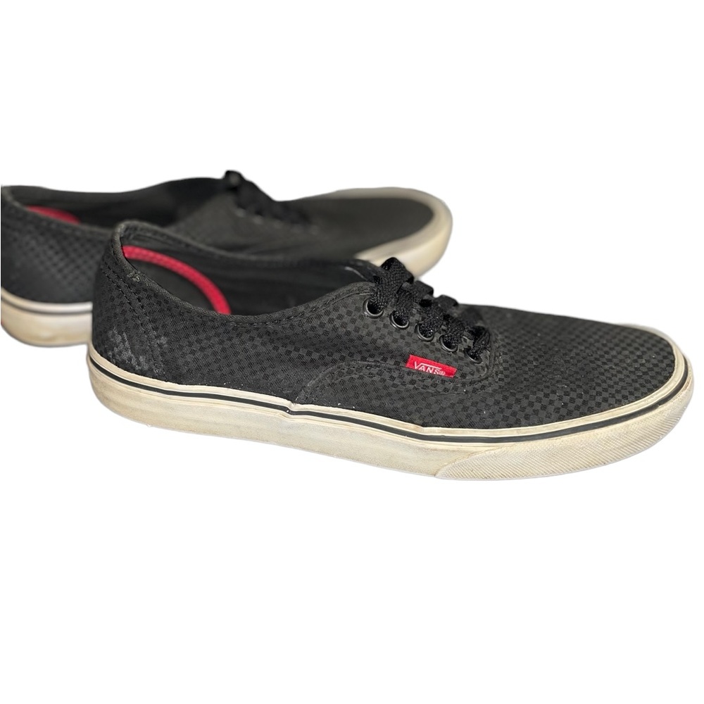 Vans Authentic Off The Wall Size 10.5 Shoes Black Gray Low Skater Sneaker